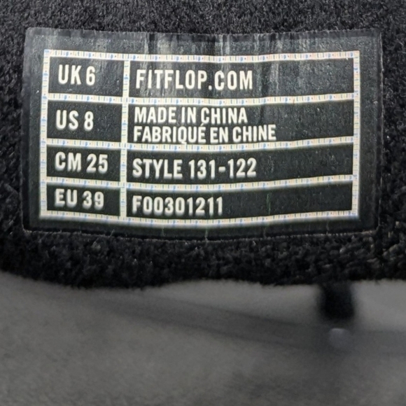 Fitflop LULU Crystal black toe post sandals black flip flops toe thong size 8 - Picture 7 of 7